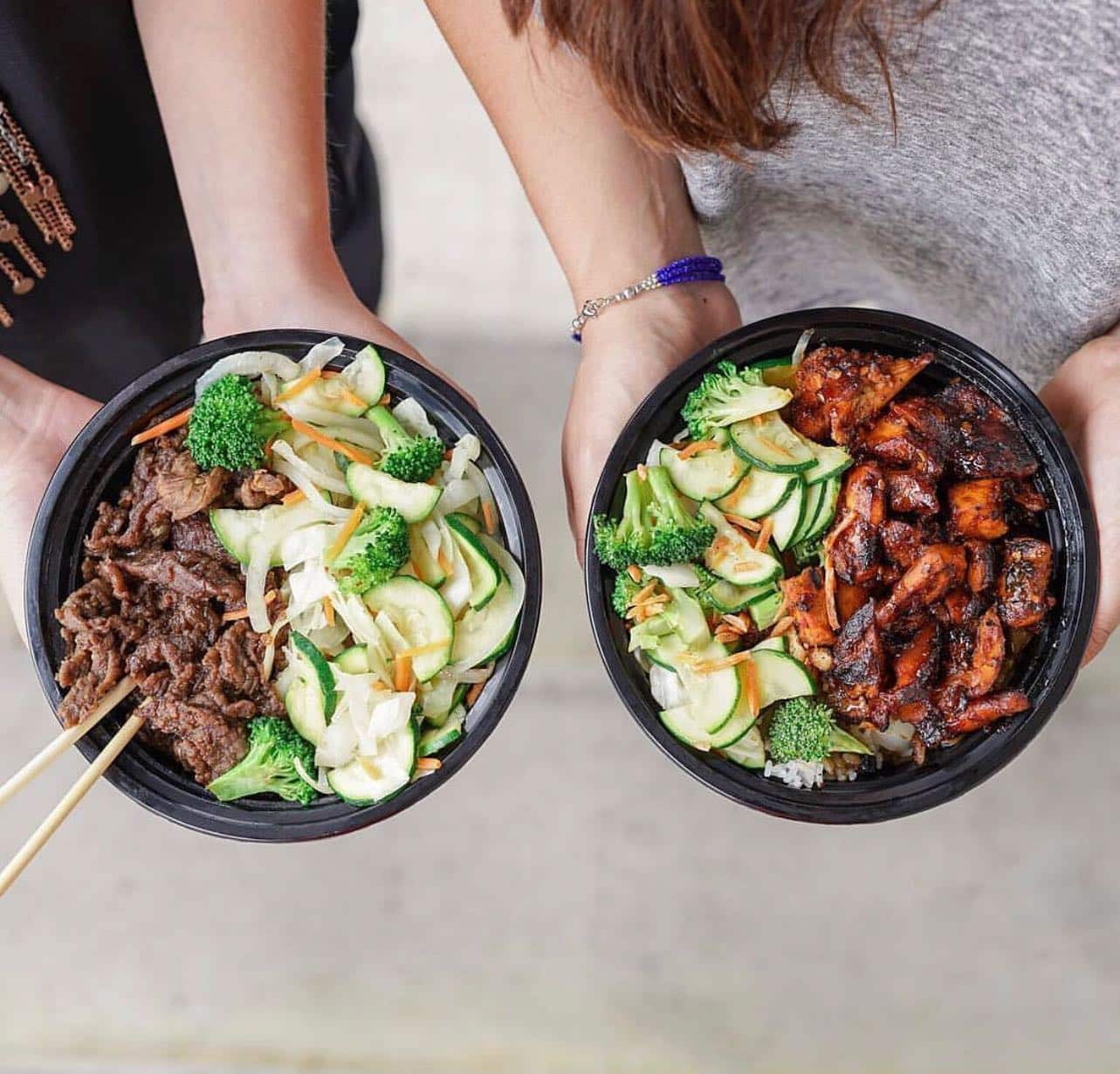 Sharing is caring! Download and sign up for the Teriyaki Madness app and receive a free bowl with a purchase of one bowl and two drinks.