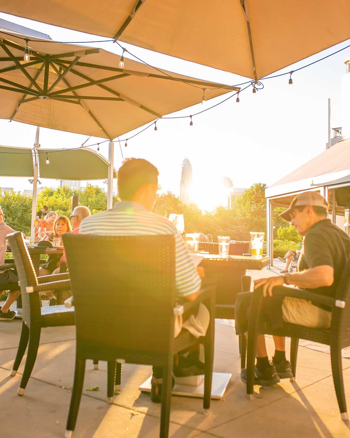 We love those dreamy fall sunsets  When's the last time you enjoyed some food, a drink and a gorgeous sunset on our patio?